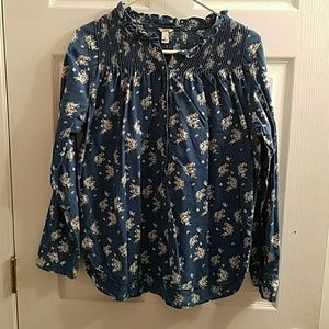 Floral print pullover